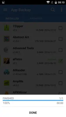 App Backup and Restore android App screenshot 1