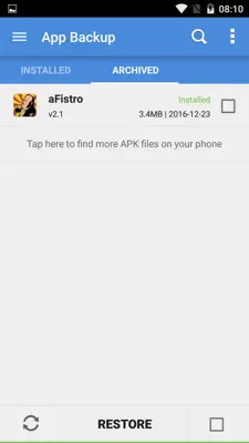 App Backup and Restore android App screenshot 2